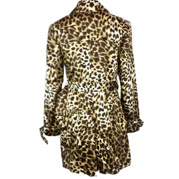 Michael Kors | Jackets & Coats | Michael Kors Leopard Print Trench Coat ...